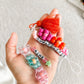 Flower keychain *customize with name/short phrase*