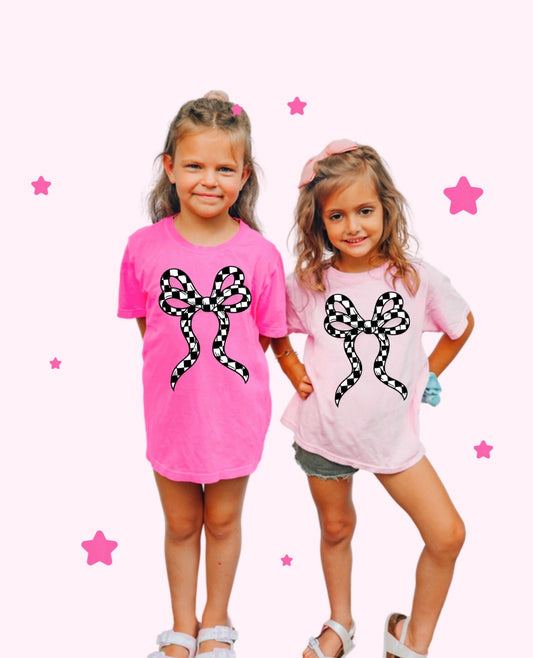 Checkered bow (all sizes)