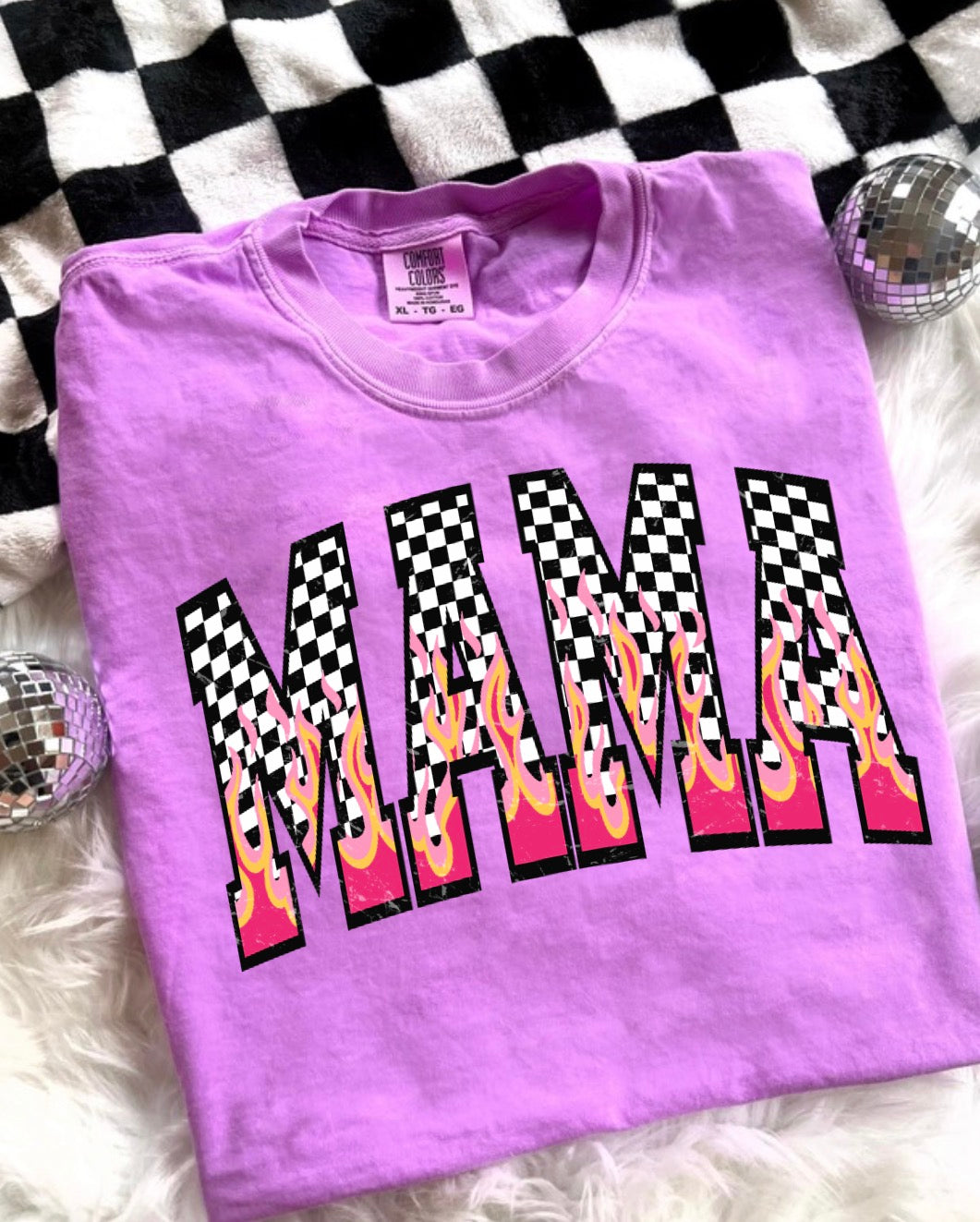 Checkered Flame Mama