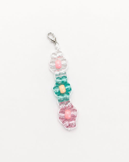 Flower keychain *customize with name/short phrase*