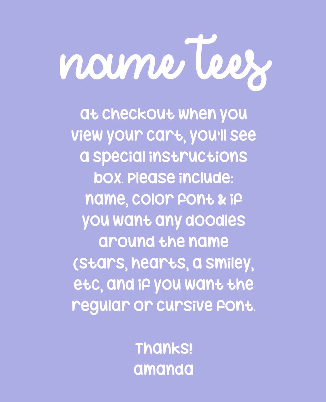 Name tees